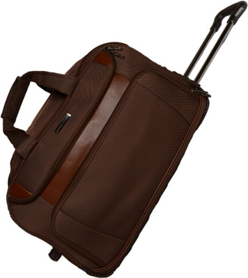 

SAHARA EXCLUSIVE (Expandable) 24'' DUFFEL BAG Duffel Strolley Bag(Brown)