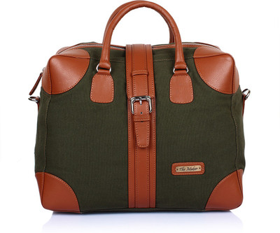

THE MAKER Kilburn Duffel Bag Travel Duffel Bag(Brown, Green)