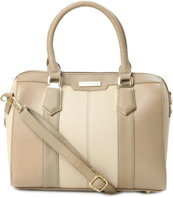 

Addons Monochrome Patchwork Duffle Travel Duffel Bag(Beige)
