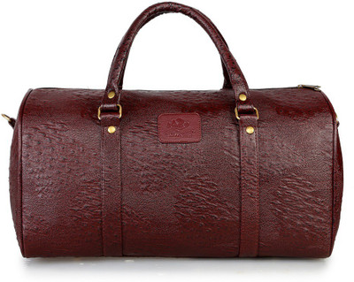 

The Clownfish Artificial Leather Duffel Luggage Cabin Bag Travel Duffel Bag(Brown)