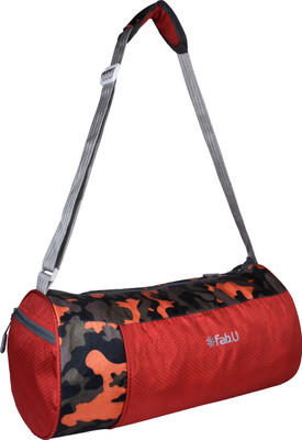 Fabu Expandable Red Gym Bag Red