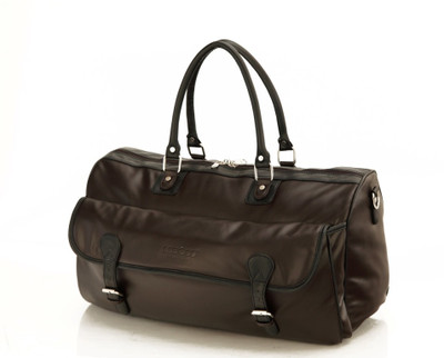 

Mboss Multi Use Faux leather Unisex Brown Small Travel Bag - Medium(Brown)