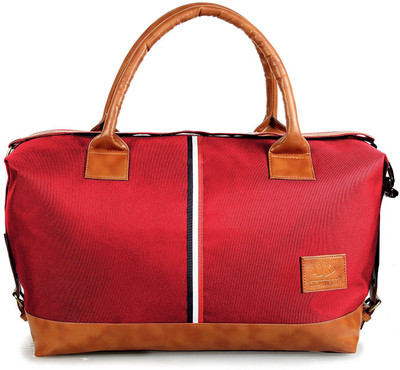 

The Clownfish Nylon Duffle Luggage Cabin Bag Travel Duffel Bag(Red)