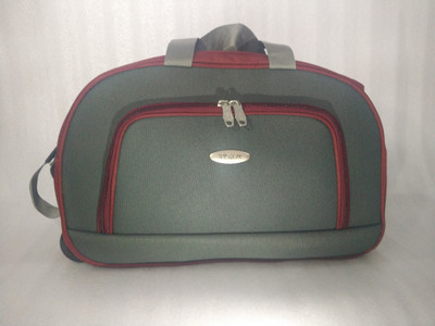 

Top Gear TOP GEAR Premium Duffel Bag With Trolley TG_DFL_11 Duffel Strolley Bag(Grey, Maroon)