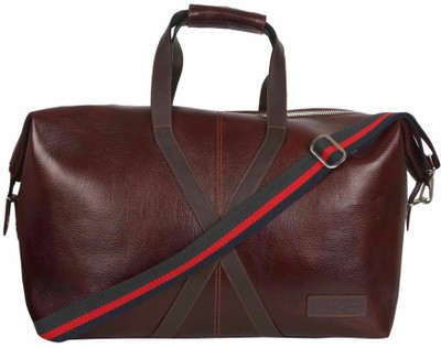 

Tortoise 20 inch/51 cm Leather Travel Duffel Bag(Brown)