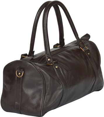 

CRAFAT Leather 22 cms Brown Softsided Travel Duffel Bag(Brown)
