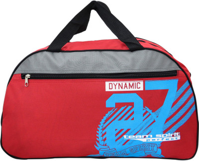 

Heels & Handles Mora Travel Duffel Bag(Red, Grey, Black), Black;grey;red