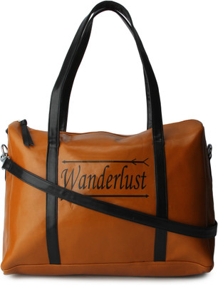 

Kleio Designer Duffle Handbag with a sling for Women/Girls Travel Duffel Bag(Orange)
