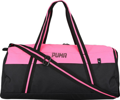 

Puma Fundamentals Sports Bag II Gym Bag(Pink, Black), Black;pink