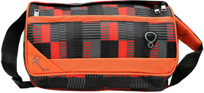 

Hawai 14 inch/35 cm Lightweight Stylish Duffel Gym Bag(Grey, Orange)