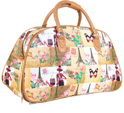 

Kumud 20 inch/50 cm Printed Duffel Bag light brown Travel Duffel Bag(Brown)