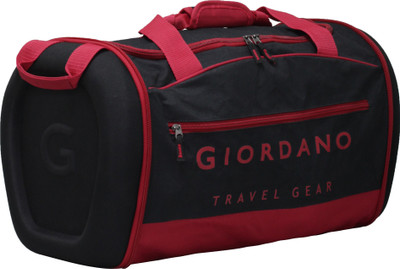 

Giordano 18 inch/46 cm Sport Travel Duffel Bag(Black, Red)
