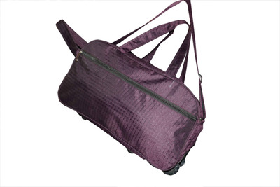 One Up (Expandable) Expandable Waterproof Purple Trolley Bag Travel Duffel Bag(Purple)