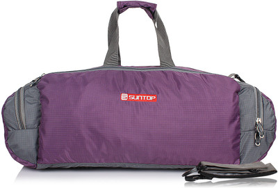 

Suntop 21 inch/53 cm Barrel Travel Duffel Bag(Purple, Grey), Grey;purple