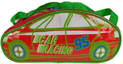 

Laviva 7 inch/18 cm Red & White Colored Car Racing Gym Bag for Kids from Laviva Gym Bag(Red)