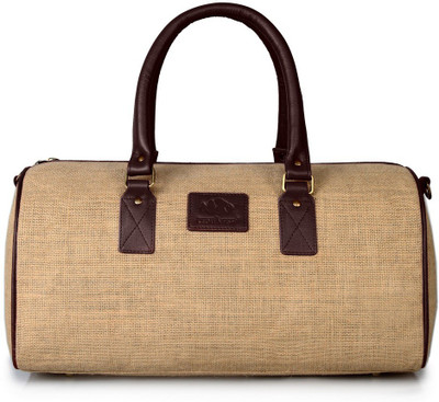 

The Clownfish Exclusive Jute Duffel Strolley Bag Duffel Strolley Bag(Brown)