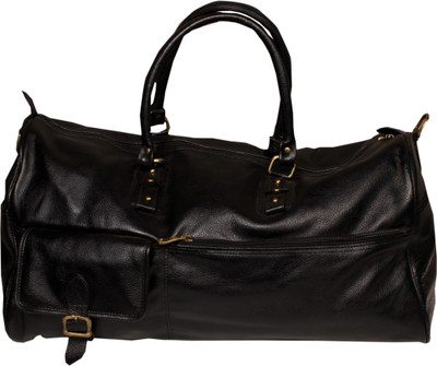 

Leather World Travel Travel Duffel Bag(Black)