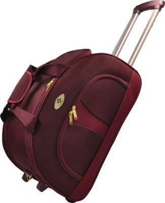 

Abstar 20 inch/50 cm STROLLEY DUFFLE Duffel Strolley Bag(Maroon)