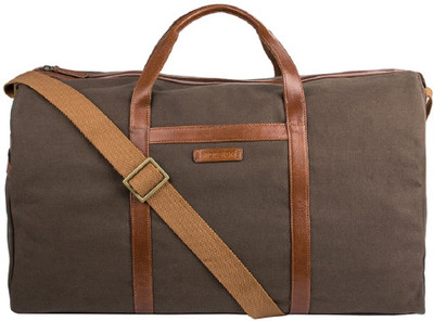 

Hidesign BORJIGIN 03-CANVAS E.I GOAT-DESERT PALM TAN Travel Duffel Bag(Brown)