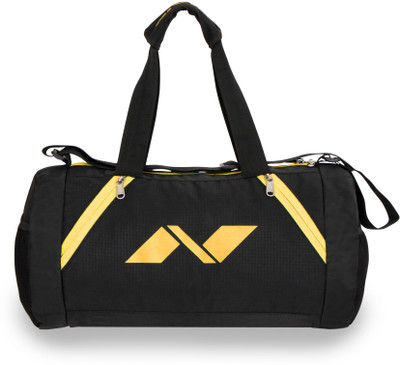 

Nivia 17 inch/43 cm Beast Gym Bag Gym Bag(Black, Yellow)