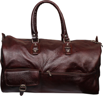 

Leather World Trendy Luggage Travel Cabin Travel Duffel Bag(Brown)