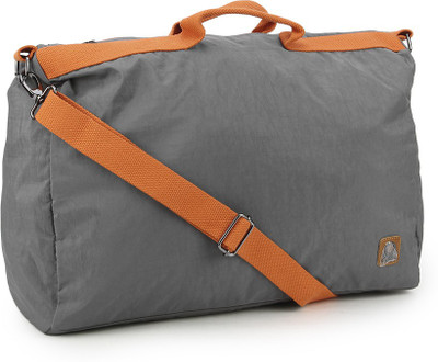 

United Colors of Benetton Tetron duffle in grey & orange Travel Duffel Bag(Grey, Orange)