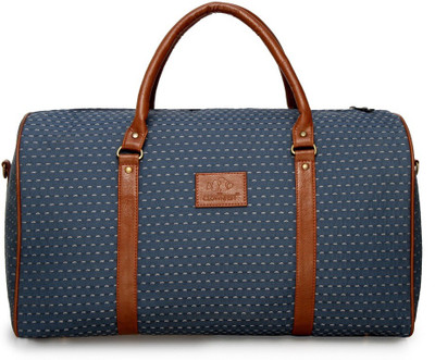 

The Clownfish Artificial Leather Duffel Luggage Cabin Bag Travel Duffel Bag(Blue)