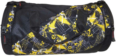 

Bagathon India 17 inch/43 cm Glamour Gym And Sports Duffel Bag With 2 Side Pockets Gym Bag(Black, Yellow)