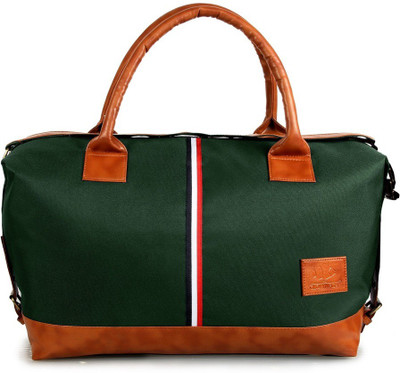

The Clownfish Artificial Leather Duffel Luggage Cabin Bag Travel Duffel Bag(Green)