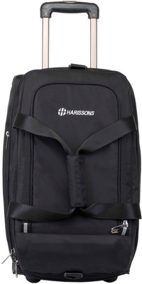 

Harissons 20 inch/52 cm (Expandable) D-Lite Expander Trolley Duffel Strolley Bag(Black)