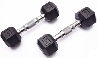 

Kemket Dumbbell Fixed Weight Dumbbell(3 kg), Black