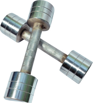 

Royal 2.5kg_2pc_Chrome Fixed Weight Dumbbell(5 kg), Silver