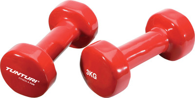 

Tunturi Vinyl Fixed Weight Dumbbell(3 kg), Red