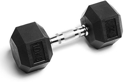 

KartString Imported Rubber Coated Hexagon Fixed Weight Dumbbell(10 kg)