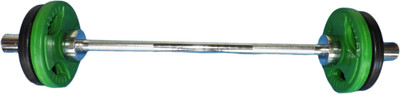 

Royal 3Feet Olympic ROD with 2.5Kg 4 Plates Adjustable Dumbbell(10 kg), Silver