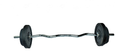 

Royal 3ft Curve ROD + 1kg_2pc & 2kg_2pc_Low Cost Plates Adjustable Dumbbell(7 kg), Silver