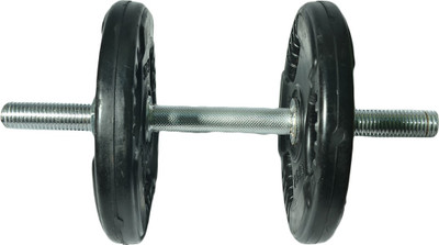 Royal 1pc Silver Handle + 2.5kg_2pc_Regular_Olumpic Plates_22mm Adjustable Dumbbell(5 kg)