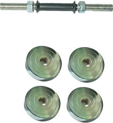 

Royal 1.5kg_4pc_Chrome_Silver_Plate+1pc_Black_Handle Adjustable Dumbbell(7 kg)