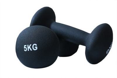 

B FIT USA NEOPRENE CLASSIC Fixed Weight Dumbbell(5 kg), Black