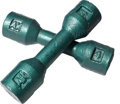 

Royal 4kg_2pc_Casting_green_dumbbell Fixed Weight Dumbbell(8 kg)