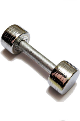 Sportshour single 3kg Fixed Weight Dumbbell(3 kg), Silver