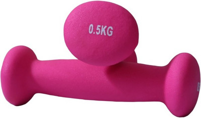 

B FIT USA Neoprene Fixed Weight Dumbbell(0.5 kg), Pink