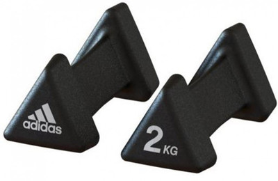 

ADIDAS Neoprene Fixed Weight Dumbbell(2 kg), Black