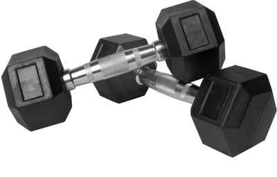 

Fox HEXO Fixed Weight Dumbbell(2 kg), Black|silver