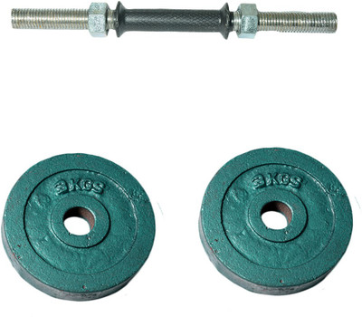 

Royal 3kg_2pc_Casting_green_plates+1pc_Black_Handle Green Weight Plate(7 kg)