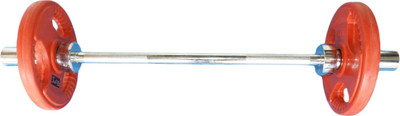 

Royal 3 feet Olympic Rod with 5kg 2Pc Plates Adjustable Dumbbell(10 kg), Silver;orange