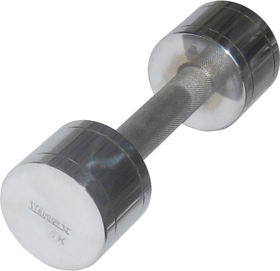 

Vinex Weight Lifting Iron Fixed Weight Dumbbell(4 kg), Silver