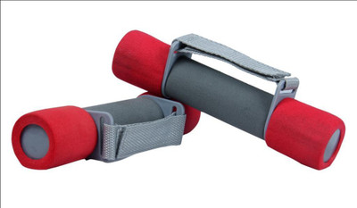 

B FIT USA Foam Fixed Weight Dumbbell(1 kg), Red;grey