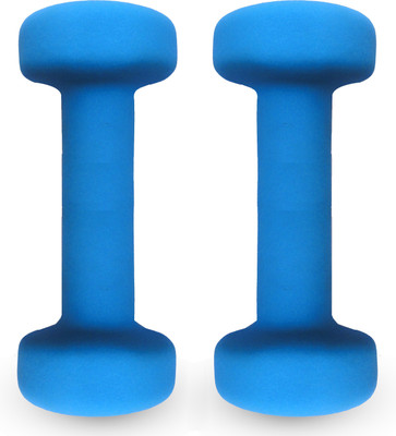 

Kobo HOME GYM EXERCISE 1KG x 2 (Total 2KG) CARDIO AEROBIC TRAINING FITNESS GRIPPY NEOPRENE (Pair) Fixed Weight Dumbbell(2 Kg), Blue