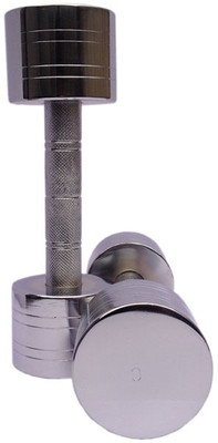 

National Fitness 3 Kg X 2 Pcs Fixed Weight Dumbbell(3 kg), Chrome